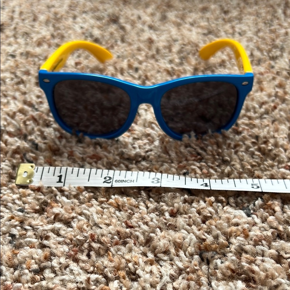 Polarized Kids Blue and Yellow Sunglasses with Dark Lenses